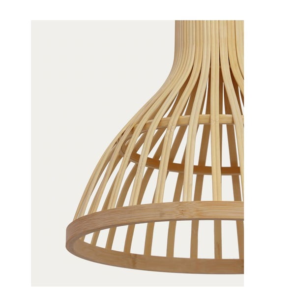 Bambusové tienidlo v prírodnej farbe ø 30 cm Nathaya - Kave Home-image-3