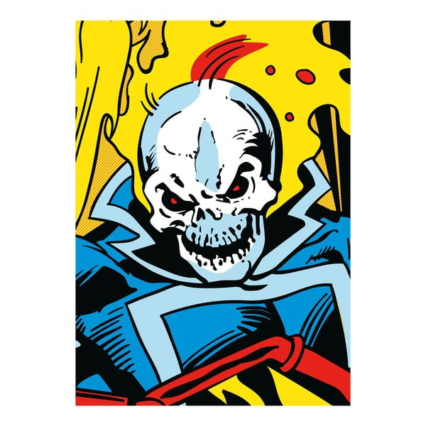 Nástenná ceduľa Marvel Close Up - Ghost Rider