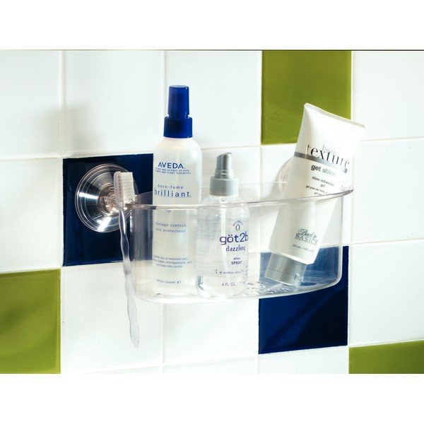 Košík s prísavkami iDesign Suction Spa, dĺžka 30 cm-image-1