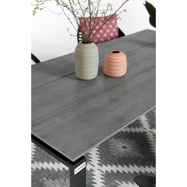 Záhradná jedálenská súprava pre 6 osôb so sivou stoličkou Joanna a stolom Strong, 210 x 100 cm-image-1