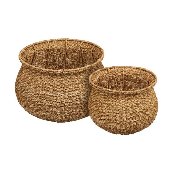 Kvetináče v súprave 2 ks z morskej trávy ø 46 cm Eden – House Nordic-image-4