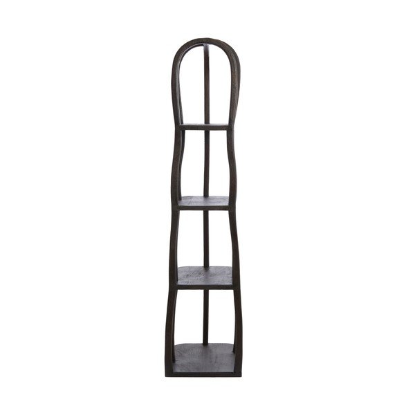 Regál z mangového dreva v tmavo prírodnej farbe 53x175x40 cm Lowe – Light & Living-image-2