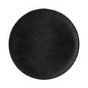 Čierny tanier z kameniny Bloomingville Neri, ø 23 cm