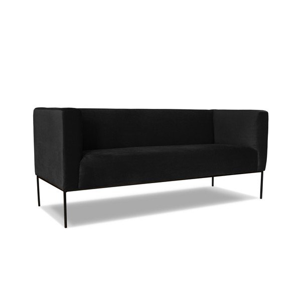 Čierna dvojmiestna pohovka Windsor & Co. Sofas Neptune-image-1