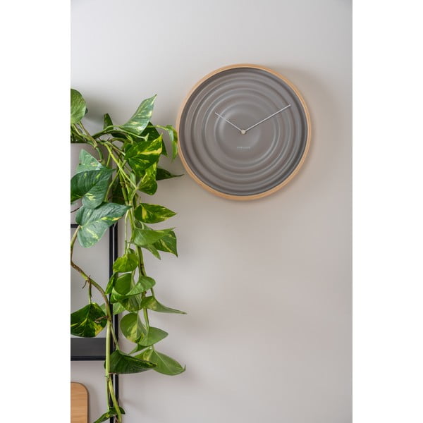 Béžové nástenné hodiny Karlsson Ribble, ø 31 cm-image-1