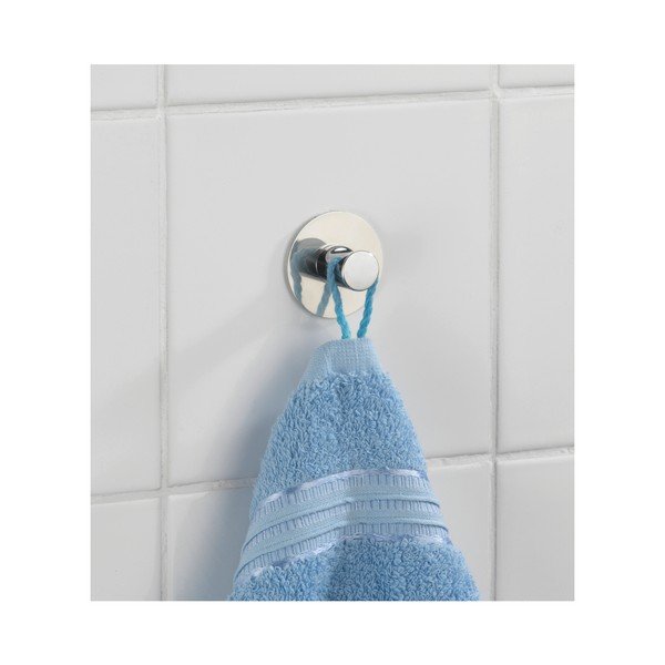 Samodržiaci nástenný háčik v striebornej farbe Wenko Savona-image-1