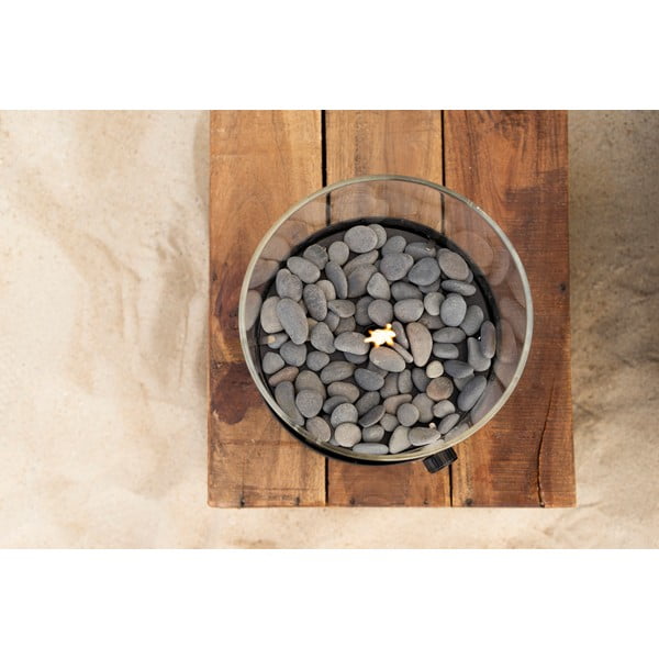 Väčšia čierna plynová lampa Cosi Original, výška 30,5 cm-image-2