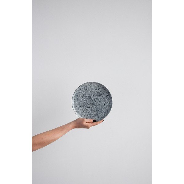 Bielo-čierny kameninový malý tanier ÅOOMI Mess, ø 20 cm-image-2