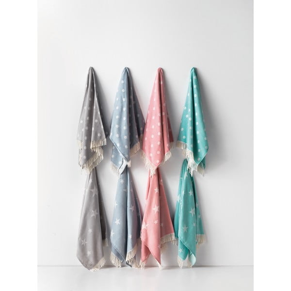 Modrá deka s podielom bavlny Euromant Stars, 140 x 180 cm-image-2