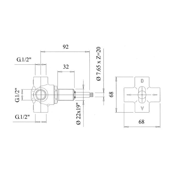 Podomietkový prepínač v bronzovej farbe Antea – Sapho-image-1