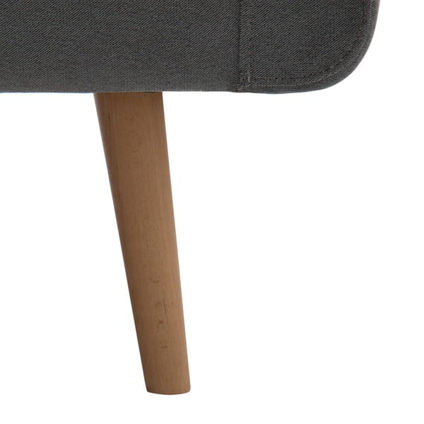 Svetlosivá trojmiestna pohovka Vivonita Sondero, prírodné nohy-image-4