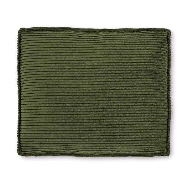 Zelený menčestrový vankúš na gauč Blok – Kave Home