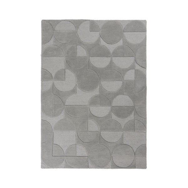 Sivý koberec z vlny Flair Rugs Gigi, 120 × 170 cm