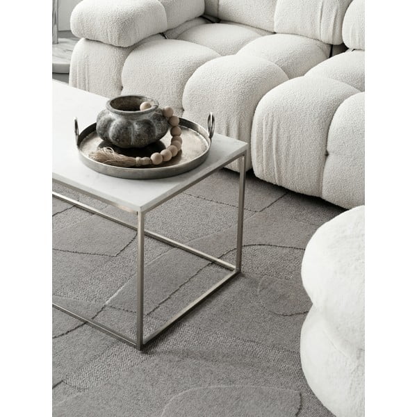 Sivý vlnený koberec 200x300 cm Morphic Botanica – Agnella-image-4