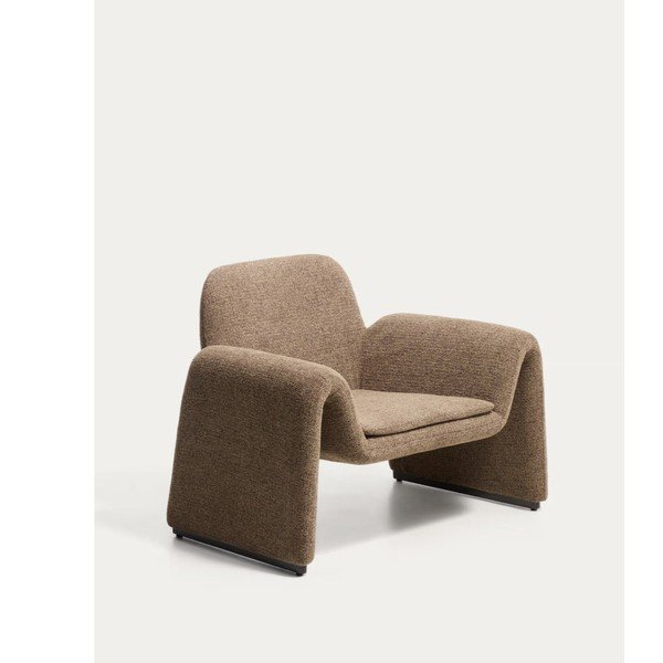 Hnedé ženilkové kreslo Melvia – Kave Home