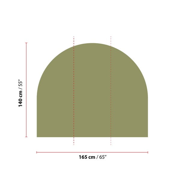 Samolepka na stenu 165x140 cm Olive Green - Ambiance-image-1