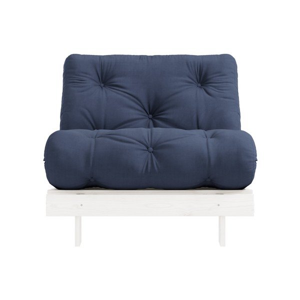 Rozkladacie kreslo s modrým poťahom Karup Design Roots White/Navy-image-1