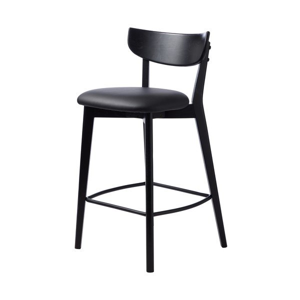 Čierna barová stolička (výška sedadla 67 cm) Pero – Unique Furniture