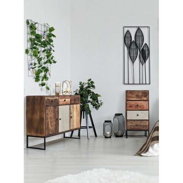 Kovová nástenná dekorácia 61x135 cm Adhira – Bizzotto-image-3