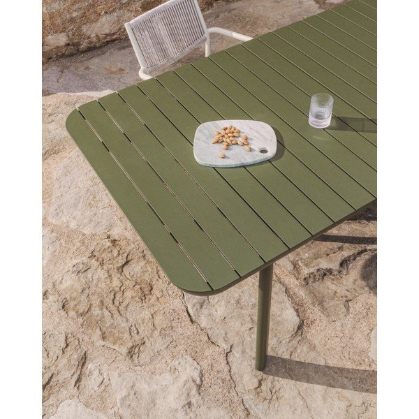 Kovový záhradný jedálenský stôl 100x220 cm Izola – Kave Home-image-4