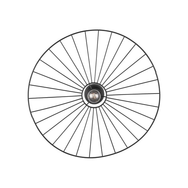 Matne čierne stropné svietidlo ø 60 cm Chapeau – Reality-image-2