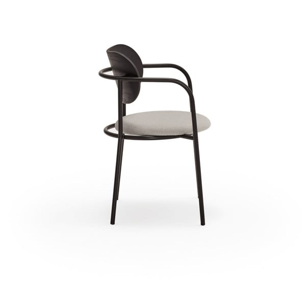 Čierno-sivá jedálenská stolička v dekore jaseňa Eclipse - Teulat-image-4