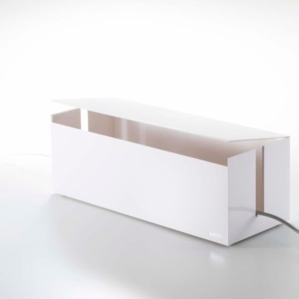 Biely box na nabíjačky YAMAZAKI Web Cable Box-image-3