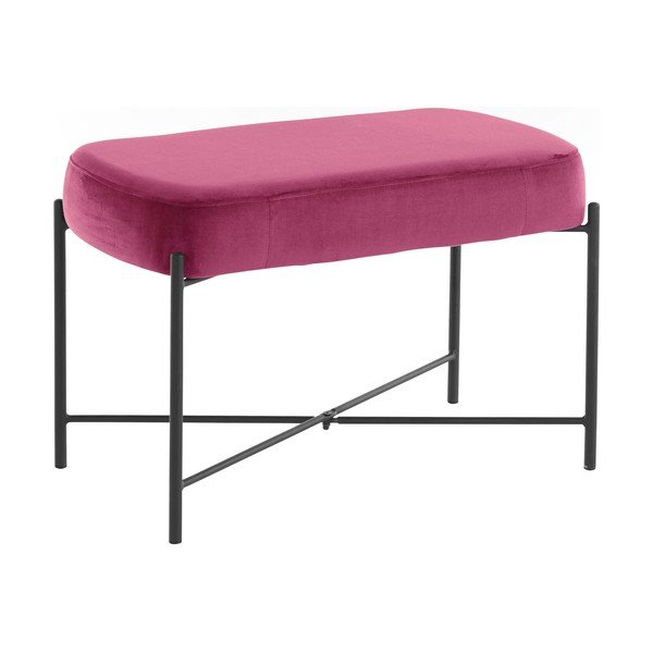 Ružová zamatová lavica Berry - Støraa-image-1