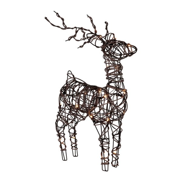 Svietiaca LED dekorácia Best Season Silhouette Deer Rattan