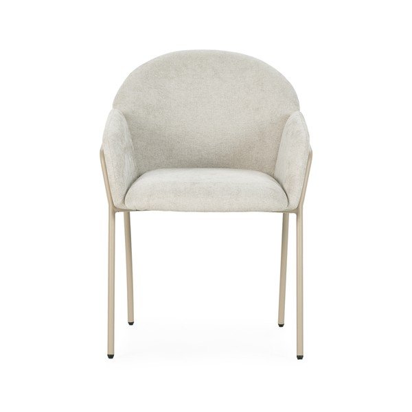 Béžové čalúnené jedálenské kreslá v súprave 2 ks Aslin – MOME-image-2