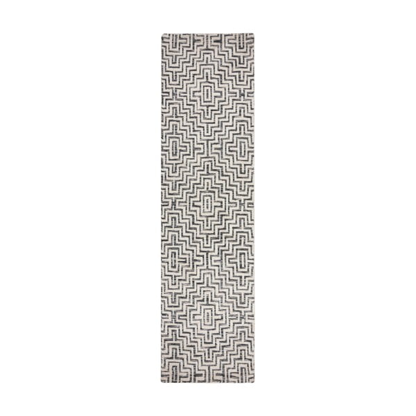 Sivý behúň 80x300 cm Rhett – Flair Rugs