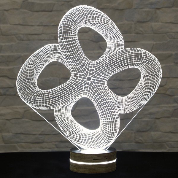 3D stolová lampa Abstract II