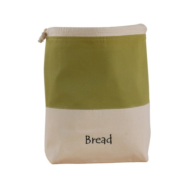 Zeleno-biely bavlnený vak na chlieb Furniteam Bread