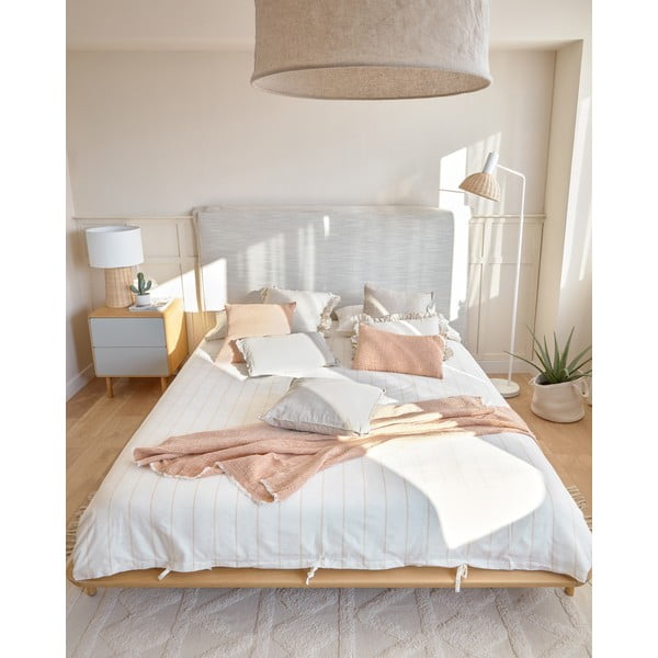 Sivý/v prírodnej farbe nočný stolík Anielle – Kave Home-image-2