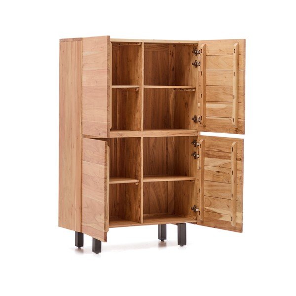 Komoda z masívu akácie v prírodnej farbe 100x155x40,5 cm Uxue – Kave Home-image-4