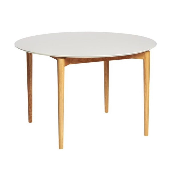 Biely jedálenský stôl Woodman Barbara, ø 115 cm