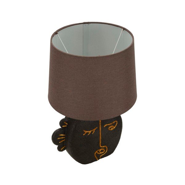 Hnedá stolová lampa s textilným tienidlom (výška  39,5 cm) Tribal – Mauro Ferretti-image-2