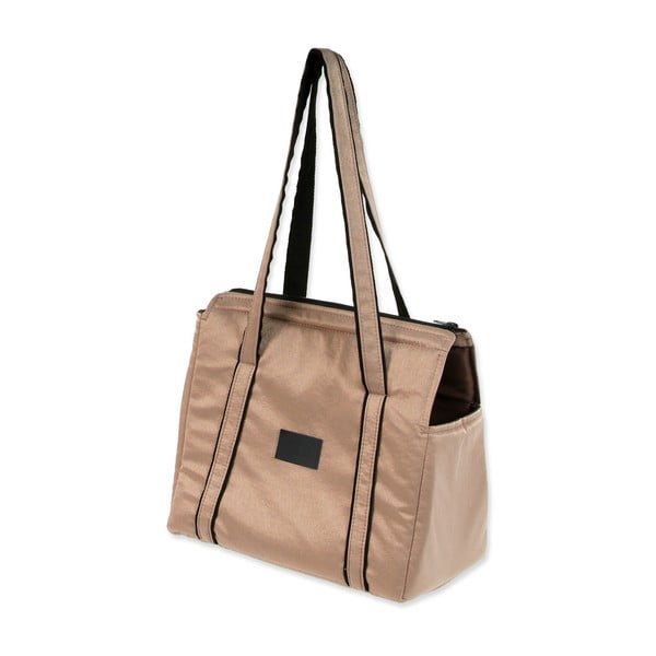 Prepravná taška pre psa v zlatej farbe Dog Fantasy Platinum – Plaček Pet Products