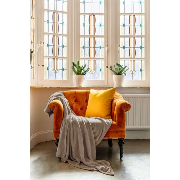 Pléd taupe z mikroplyšu 220x240 cm Plaid – Tiseco Home Studio-image-1