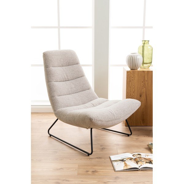 Béžové relaxačné kreslo Milford - Actona-image-1