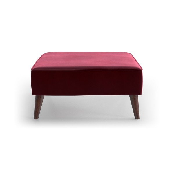 Červená zamatová podnožka My Pop Design Auteuil-image-2