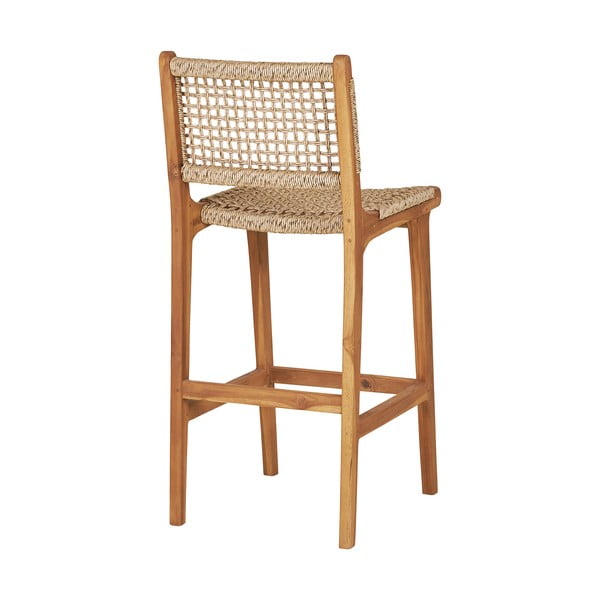 Barová stolička z teakového dreva v prírodnej farbe (výška sedadla 60 cm) Derby – House Nordic-image-2