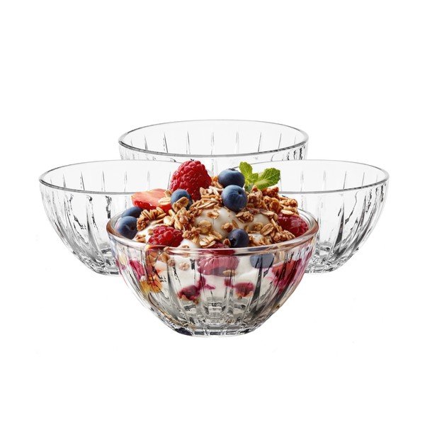 Sklenené misky v súprave 4 ks na zmrzlinu Beaufort – Premier Housewares-image-1