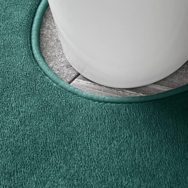 Zelené WC kúpeľňové predložky v súprave 2 ks z pamäťovej peny 50x80 cm Anti-Bacterial – Catherine Lansfield-image-4