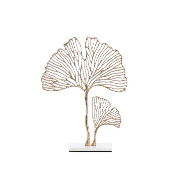 Kovová soška (výška 48 cm) Leaf – Light & Living-image-3