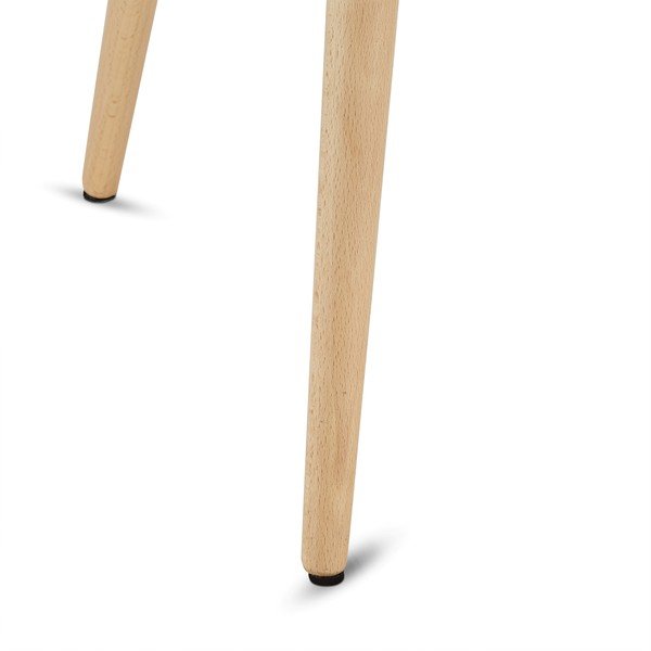 Biely odkladací stolík s nohami z bukového dreva Furnhouse Opus, Ø 50 cm-image-1