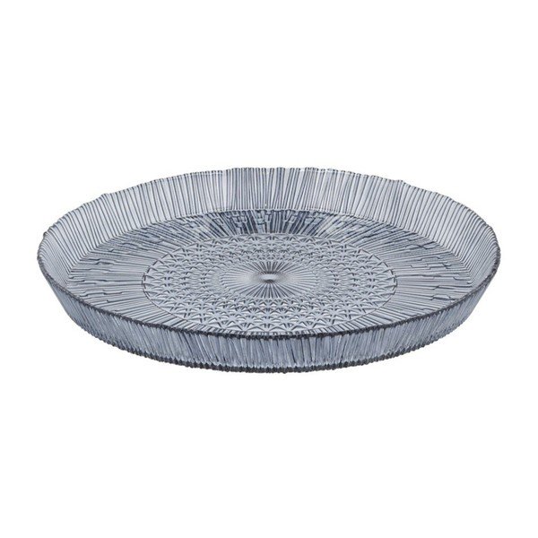 Modrý sklenený servírovací tanier ø 30 cm Kusintha – Bitz