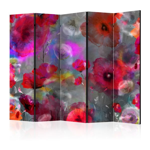 Paraván Artgeist Romantical Poppies, 225 × 172 cm