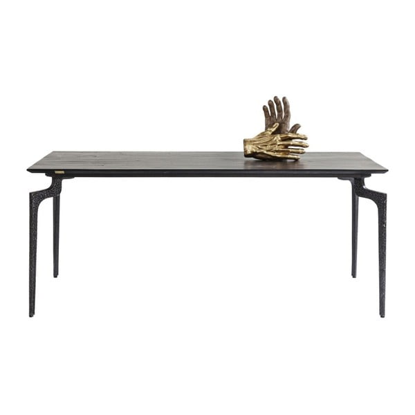 Čierny jedálenský stôl z recyklovaného dreva Kare Design Boston, 180 × 90 cm
