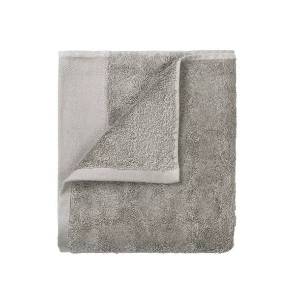 Sivé froté uteráky v súprave 2 ks z bio bavlny 30x50 cm Riva – Blomus